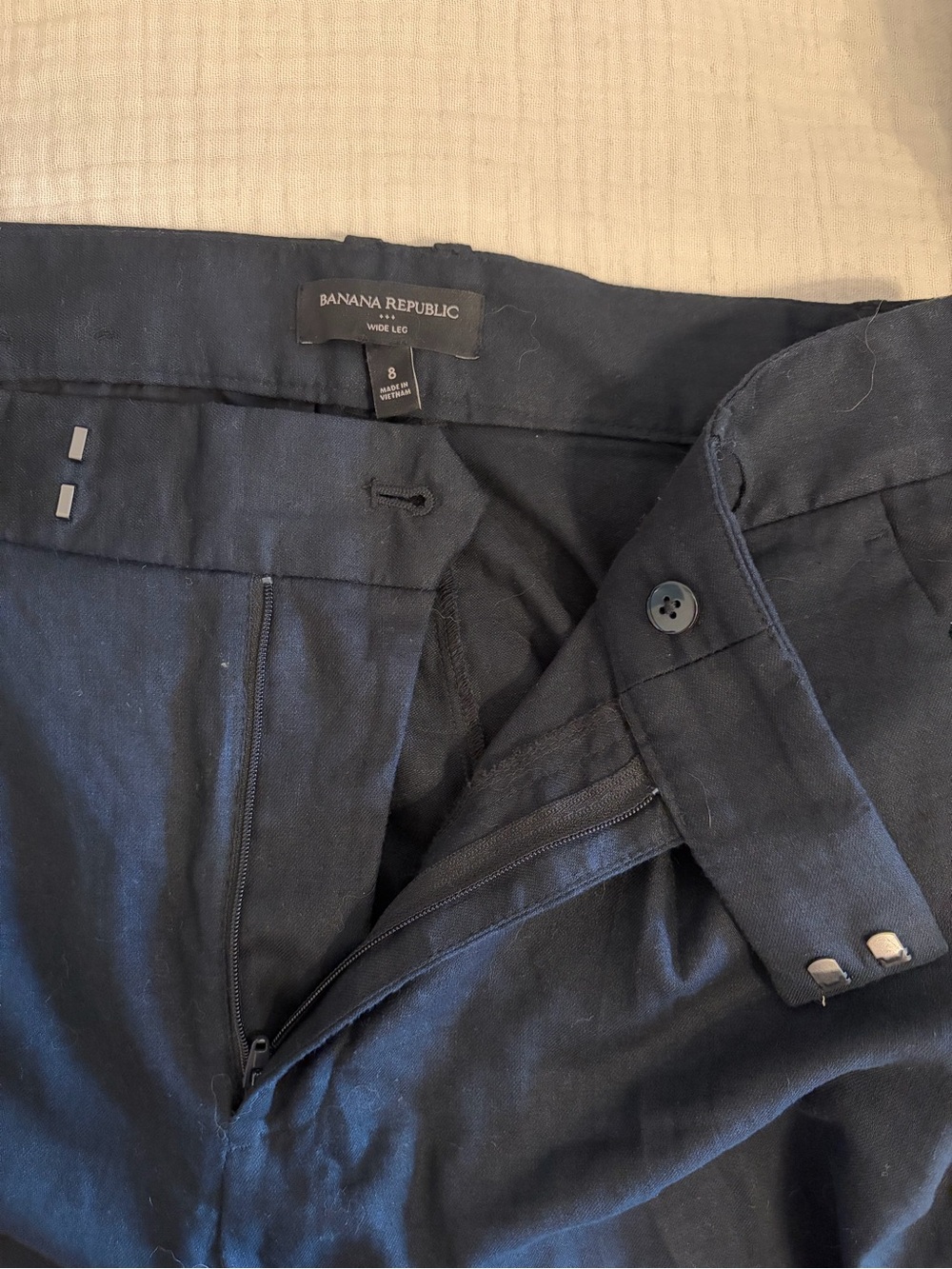 Banana Republic Wide Leg Pants in Black Size 8 Like New